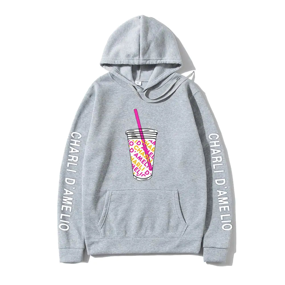 Charli D'Amelio Casual Hooded Sweater for All